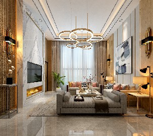 500平別墅裝修案例效果圖，兼具舒適與輕奢