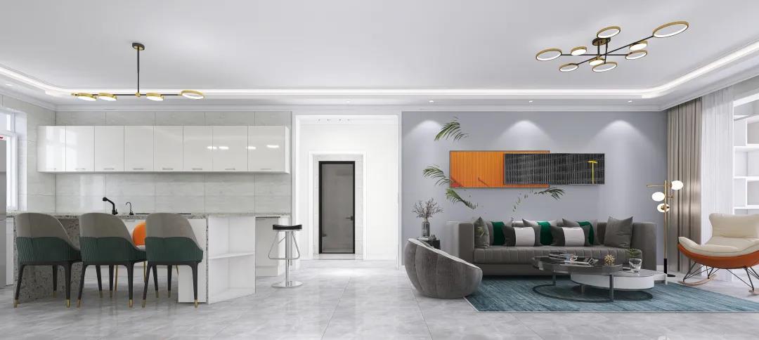 二孩兒家庭，118㎡三室一廳的溫馨家園