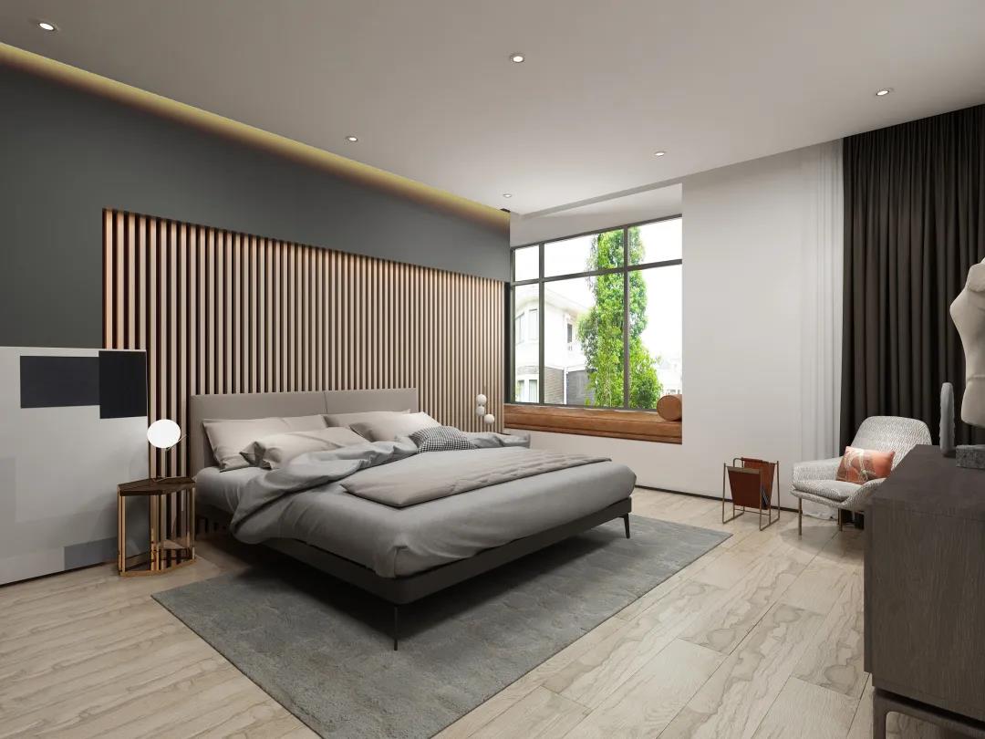 160平米現(xiàn)代簡約裝修效果圖，三居室高級感裝修